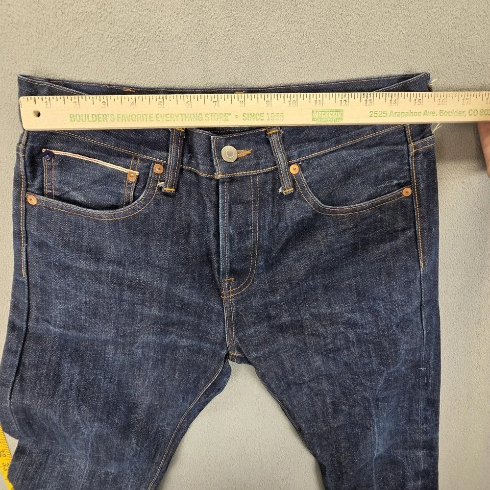 Gap Selvedge Jeans Mens‎ Blue Indigo Raw Slim Fly Fits 30x30